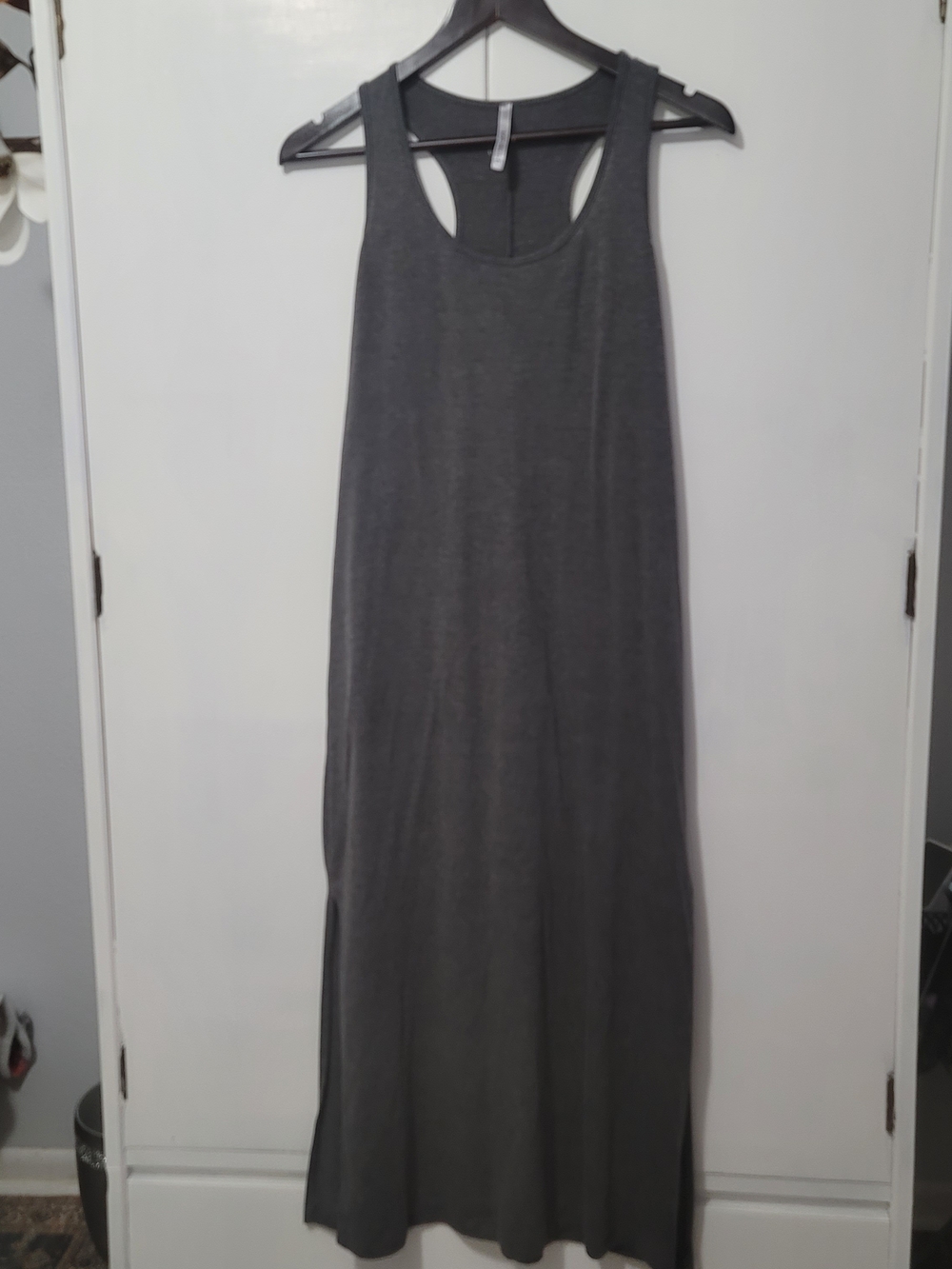 Michele Dark Charcoal Racerback Maxi Dress